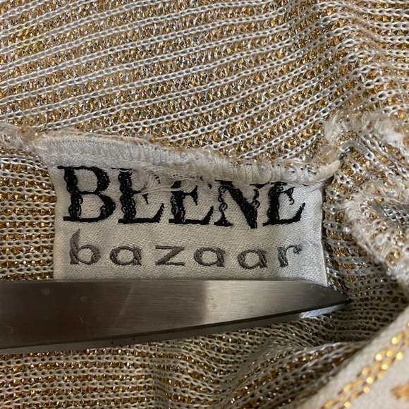 SOLD Vintage 70s Beene Bazaar Metallic Gold Button Cardigan (Small) - Picture 8 of 8